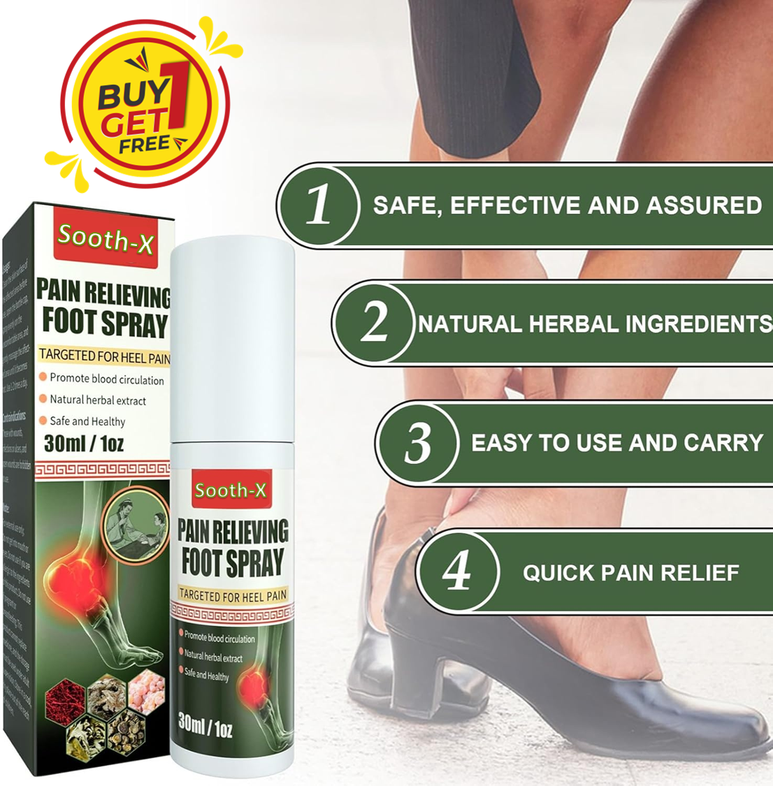 Sooth-X™ Foot & Joint Pain Relieving Spray |🔥BUY 1 GET 1 FREE🔥
