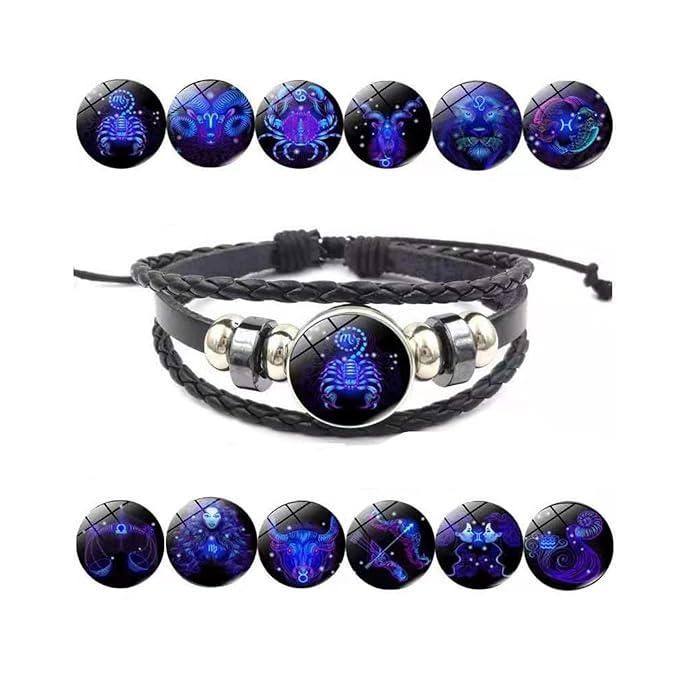 Zodiac Leather Braided Bracelet | ðŸ”¥FLAT 50% OFF SALEðŸ”¥
