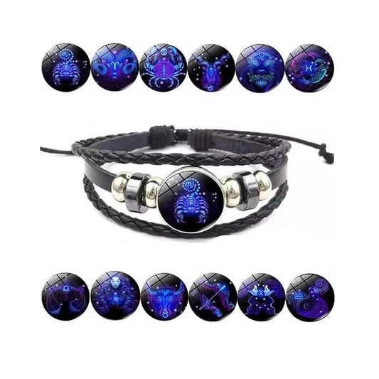 Zodiac Leather Braided Bracelet | ðŸ”¥FLAT 50% OFF SALEðŸ”¥