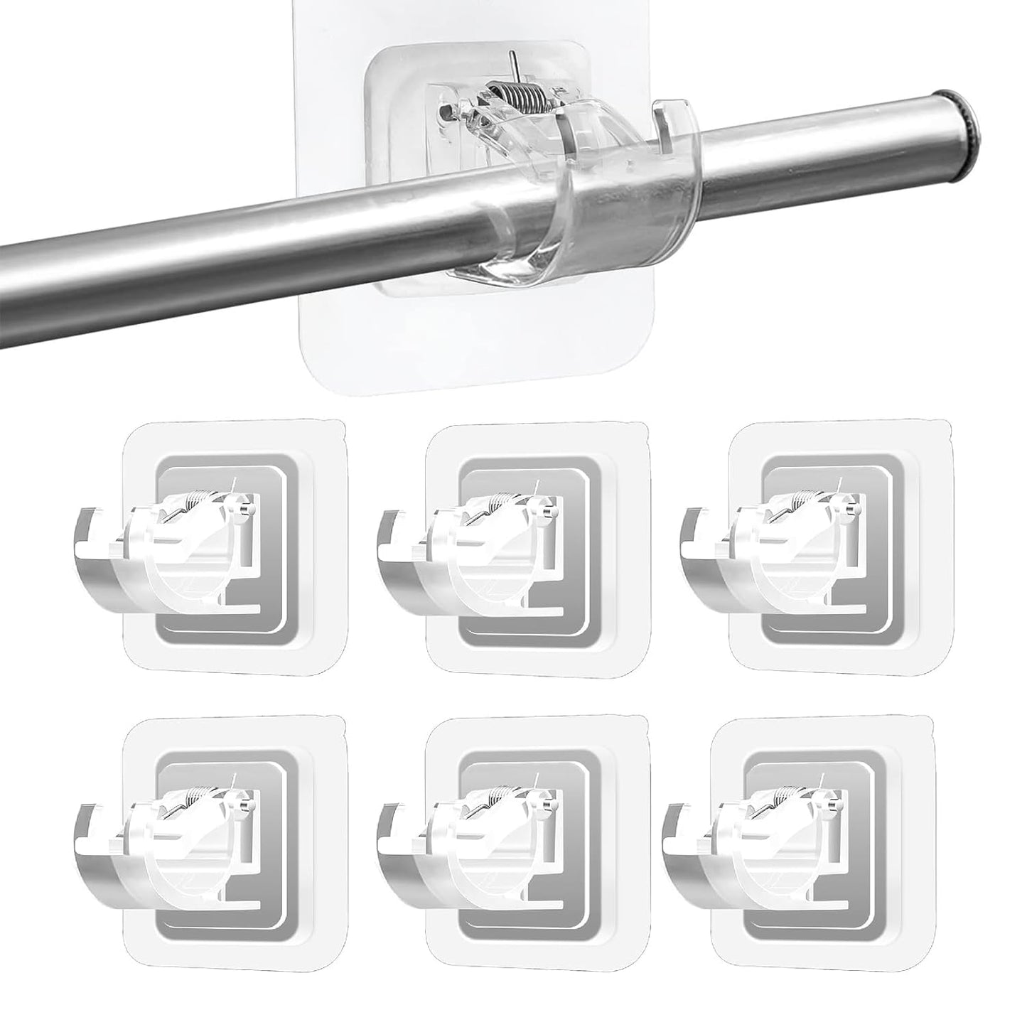 Self Adhesive Curtain Rod Holder Clips |ðŸ”¥FLAT 50% SAVINGSðŸ”¥