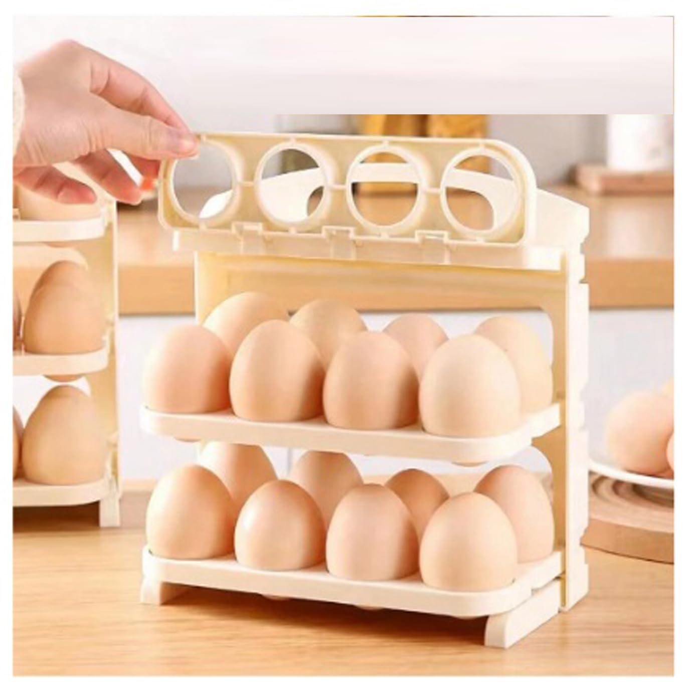 3 Layer Flip Egg Rack |ðŸ”¥FLAT 50% OFF SALEðŸ”¥