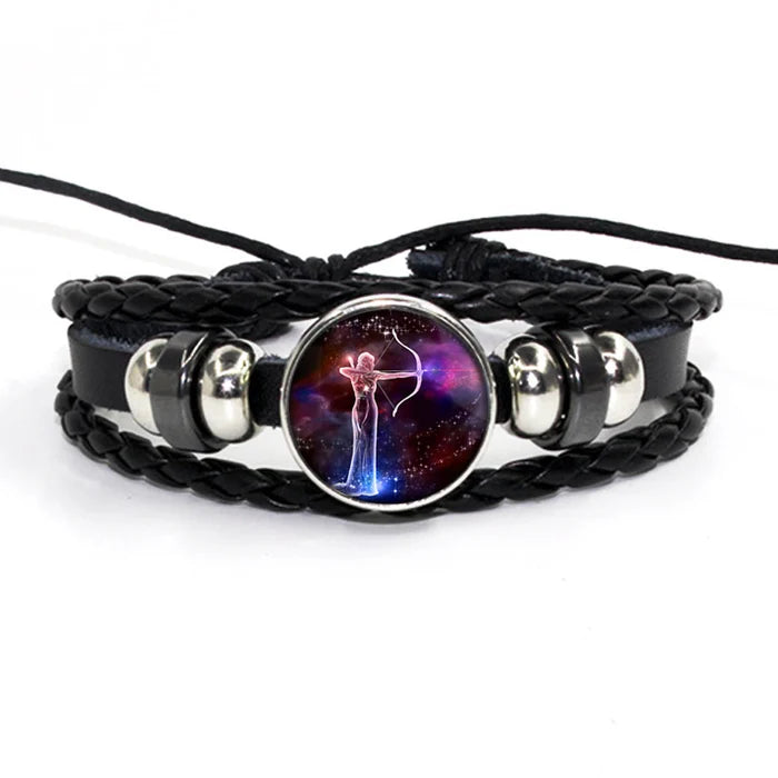 Zodiac Leather Braided Bracelet | ðŸ”¥FLAT 50% OFF SALEðŸ”¥