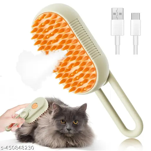 3 in 1 Pet Hair Removal Steam Comb, Perfect for Both Cats & Dogs 馃惗馃惐