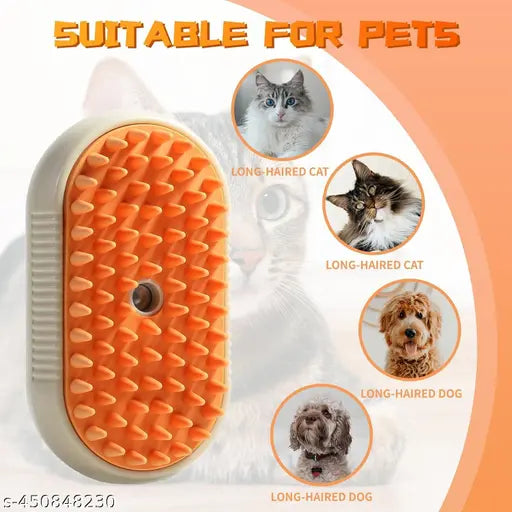 3 in 1 Pet Hair Removal Steam Comb, Perfect for Both Cats & Dogs 馃惗馃惐